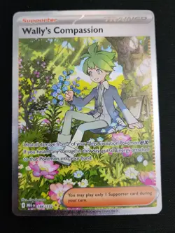 Pokemon 2025 Wally's Compassion 186/132 Special Illustration Rare Mega Evolution - Image 1