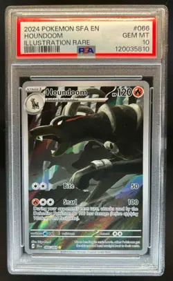 2024 Pokemon Shrouded Fable Houndoom #066/064 PSA 10 - Image 1