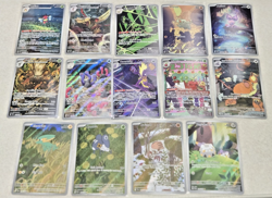 Illustration rare Alt art lot of 14 Pokemon TCG Destined Rivals Mega Phantasmal+ - Image 1