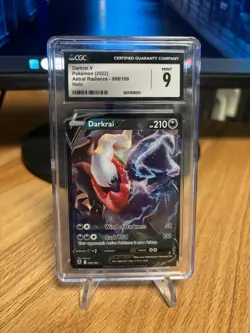 2022 POKEMON ASTRAL RADIANCE HOLO #098/189 DARKRAI V CGC 9 - Image 1