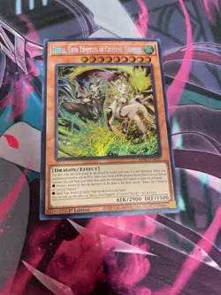 YUGIOH - SHIINA TWIN TEMPESTS OF CELESTIAL THUNDER - SECRET RARE - BPRO - NM 1ST - Image 1