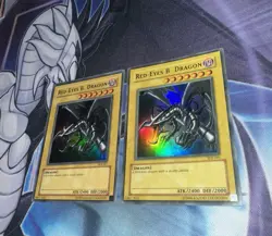 Red-Eyes B. Dragon Ultra Rare Unlimited LP + HP Copy SDJ-001 Yugioh! - Image 2