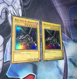 Red-Eyes B. Dragon Ultra Rare Unlimited LP + HP Copy SDJ-001 Yugioh! - Image 3