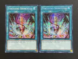 2024 YUGIOH MP24 SECRET RARE TOKUSANO SHINKYOJIN X2 NM SET - Image 1