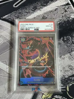PSA 10 Kaido OP05-118 (Alternate Art) 2023 One Piece (Gem Mint 10) - Image 1