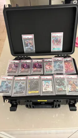One Piece TCG PSA 10/9 Slab Collection Bundle + Casematix Hard Shell Case - MINT - Image 1