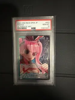 Perona Leader Alt Art OP06-021 One Piece Wings Of The Captain Japanese - PSA 10 - Image 1