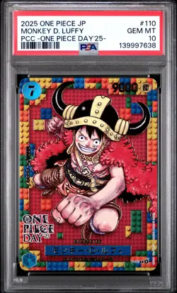 2025 ONE PIECE JPN PREMIUM COLLECTION ONE PIECE DAY'25 MONKEY D. LUFFY PSA 10 - Image 1