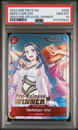 2023 ONE PIECE PILLARS OF STRENGTH PRE-RELEASE-WINNER NEFELTARI VIVI PSA 10 - Image 1