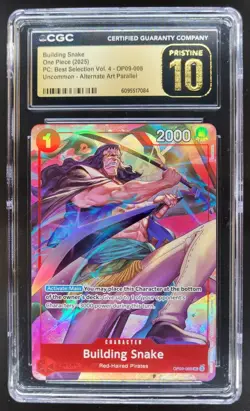 2025 ONE PIECE CCG BUILDING SNAKE ALT ART CGC 10 PRISTINE B PT - Image 1