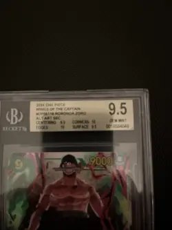 Wings of the Captain Foil Roronoa Zoro Alt Art OP06-118, English, BGS 9.5 - Image 3
