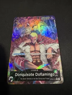 One Piece TCG Kingdoms Of Intrigue Donquixote Doflamingo OP04-019 L Alternate NM - Image 1