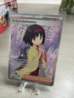 Pokemon TCG Erika's Invitation Scarlet & Violet Holo Ultra Rare Card 196/165 - Image 1