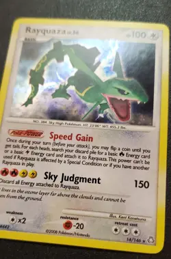 Rayquaza 14/146 Legends Awakened Holo 2008 Pokemon Card - Image 3