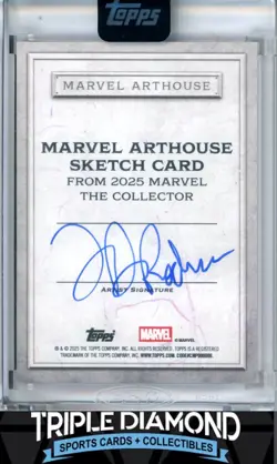 2025 Topps Marvel The Collector Daredevil #1/1 Sketch Card T738 - Image 2