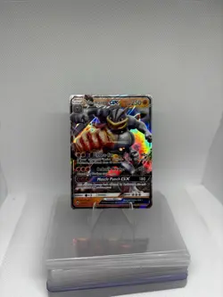 Pokemon TCG Machamp GX Full Art Ultra Rare Holo Card 64/147 Burning Shadows - Image 1