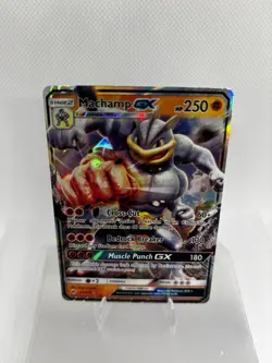 Pokemon TCG Machamp GX Full Art Ultra Rare Holo Card 64/147 Burning Shadows - Image 2