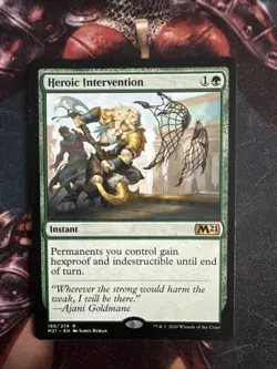 Magic: The Gathering Heroic Intervention Rare Card NM Core Set 2021 Regular - Image 1
