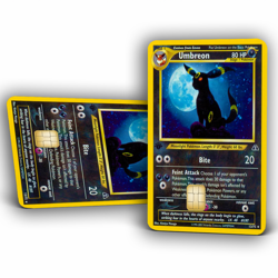 1999 Pokemon: Umbreon, First Edition | Credit Card Sticker/Skin | 2 Pack - Image 1