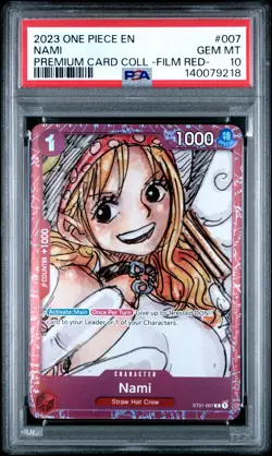 2023 ONE PIECE PREMIUM CARD COLLECTION ONE PIECE FILM RED #007 NAMI PSA 10 - Image 1