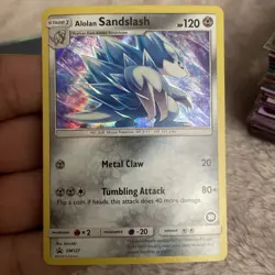 Alolan Sandslash SM127 Sun & Moon Black Star Promo Holo Pokemon Card NM - Image 1