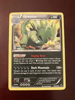 Tyranitar 56/124 XY Fates Collide Holo Rare Pokemon TCG Card - Image 1