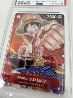 2024 ONE PIECE MONKEY D. LUFFY PSA 10 PREMIUM CARD COLLECTION BANDAI FEST 23-24 - Image 3