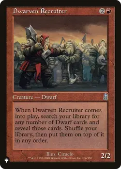 Dwarven Recruiter NM Mystery Booster MTG Magic the Gathering Red English Card - Image 1