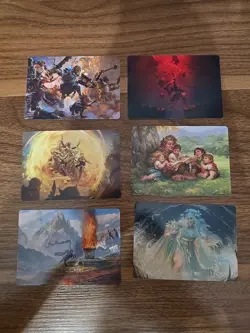 MTG LORD OF THE RINGS lot Of 28 ART SERIES CARDS Mint 3 Gold 'Signed' - Image 2