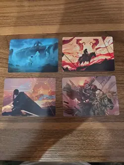 MTG LORD OF THE RINGS lot Of 28 ART SERIES CARDS Mint 3 Gold 'Signed' - Image 5