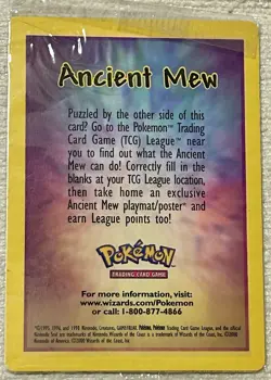 Pokemon Ancient Mew Movie Promo Card 2000 Foil Holofoil Mint NEW Sealed - Image 2