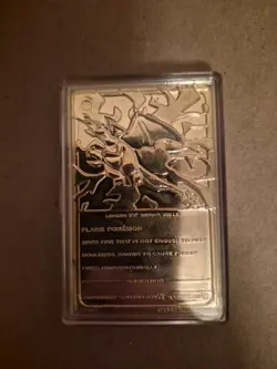 1999 NINTENDO CHARIZARD LIMITED EDITION 23K GOLD PLATED TRADING CARD Collectors - Image 4
