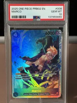 Marco PRB02-008 SR Premium Booster The Best Vol. 2 Foil English PSA 10 One Piece - Image 1