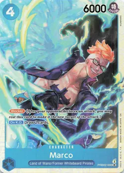 ONE PIECE Marco SR Premium Booster -The Best- Vol. 2 #PRB02-008 NM - Image 1