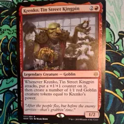 MTG Krenko, Tin Street Kingpin War of the Spark #137 NM/M - Image 1