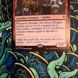 MTG Krenko, Tin Street Kingpin War of the Spark #137 NM/M - Image 3