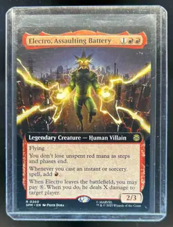 2025 Magic MTG Marvel's Spider-Man Electro Assaulting Battery Foil Rare #0076 - Image 1