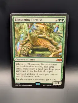 MTG - Blossoming Tortoise - Creature Turtle - WOE #163 - Mythic - Image 1