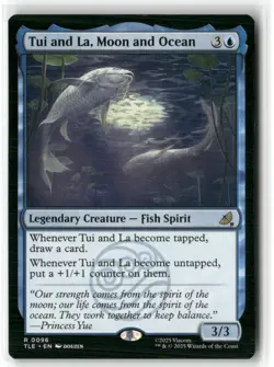 Tui And La, Moon And Ocean MTG Avatar The Last Airbender Jumpstart NM - Image 1
