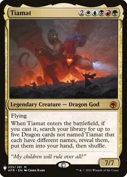 NM Tiamat, MTG, The List, Magic the Gathering, 235 - Image 1