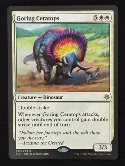 1x MTG Goring Ceratops - Ixalan (XLN) #13 - Magic the Gathering - Image 1