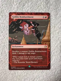 Magic - Goblin Bombardment - Red - Rare - NM - Regular - Shinetized - Image 1