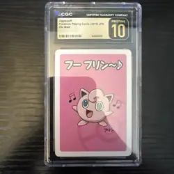 CGC 10 Pristine Jigglypuff Old Maid 2019 Japanese Pokemon Card - Image 1