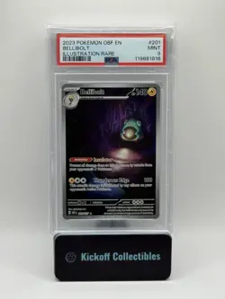 PSA 9 OBF EN Bellibolt #201 IR - 2023 Pokemon Sv03 Obsidian Flames 201/197 - Image 1