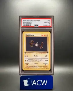 Magnemite - 2000 Team Rocket 🔥 1st Edition PSA 10 🔥 GEM Vintage Pokemon B10 - Image 1