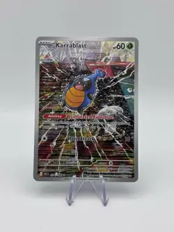 Pokemon TCG Karrablast 094/086 Illustration Rare Holo Sv: Black Bolt English LP - Image 1