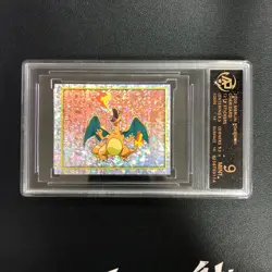 2000 Merlin Pokemon Stickers #121 Charizard Prism RPA 9 - Image 1