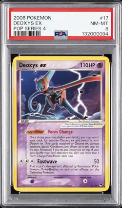 2006 POKEMON POP SERIES 4 #17 DEOXYS EX PSA 8 - Image 1