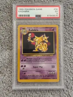 1999 Pokemon Game Base Set Game / Kadabra #32 / PSA 5 EX - Image 1