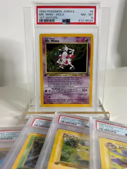 1999 POKEMON JUNGLE 1ST EDITION #22/64 MR. MIME PSA 8 NM - MT - Image 5